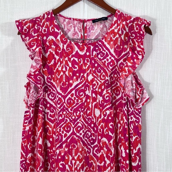 Tommy Hilfiger Ruffle Hem Mini Shift Dress Size 10 - Picture 5 of 16